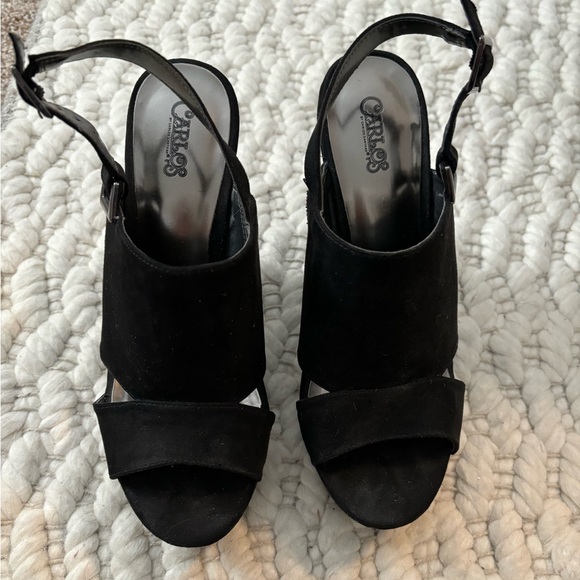 Women’s Black Wedges Size 9 - Picture 2 of 4